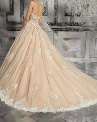 Morilee - Mariska Embroidered Alencon Lace Gown