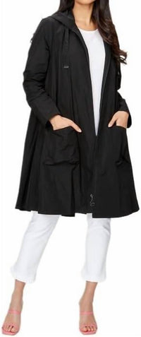 Joseph Ribkoff - Memory Woven Hooded Trapeze Coat