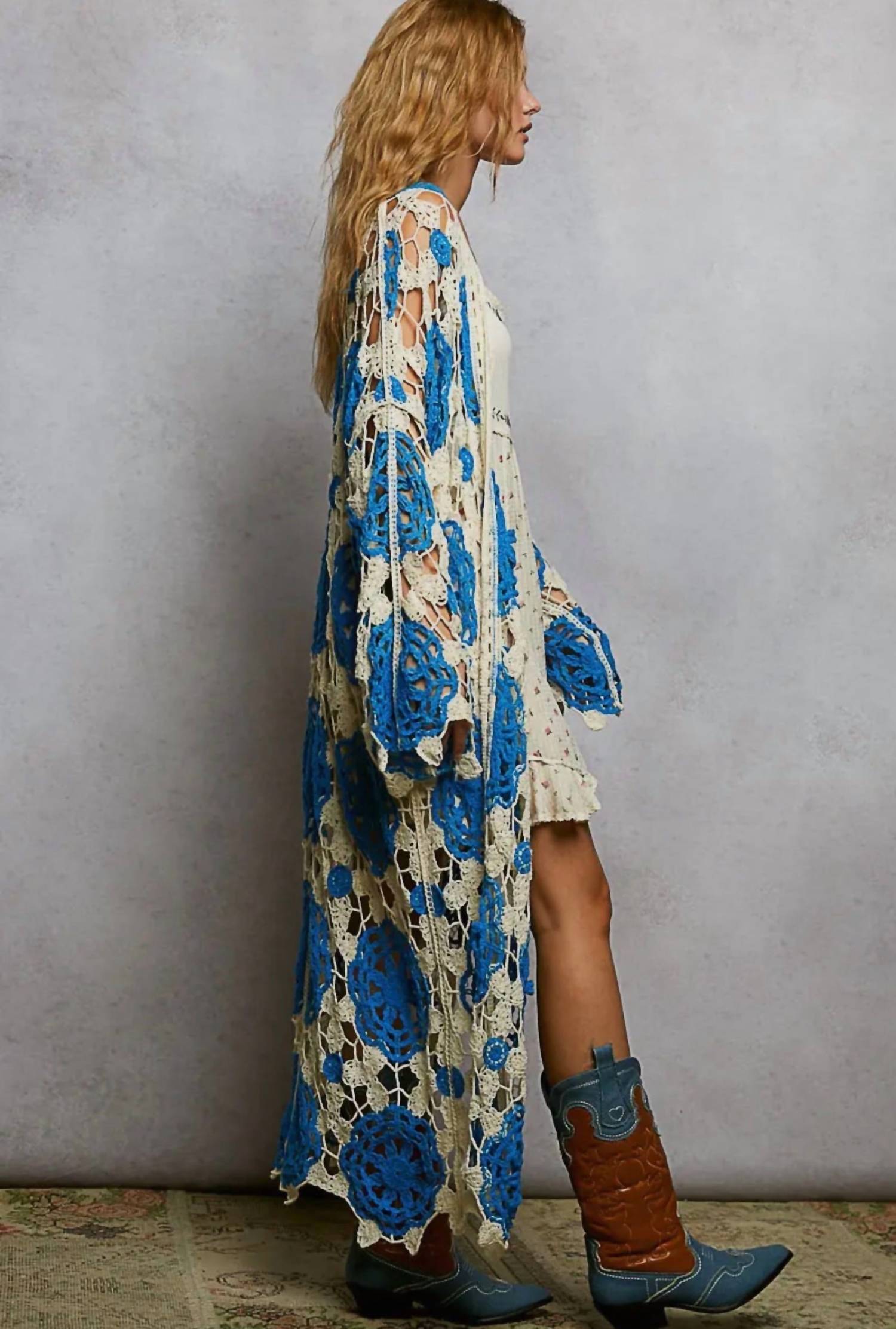 Pol - Long Crochet Cardigan