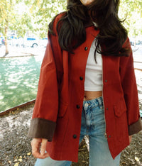 Moon River - Corduroy Detail Barn Jacket