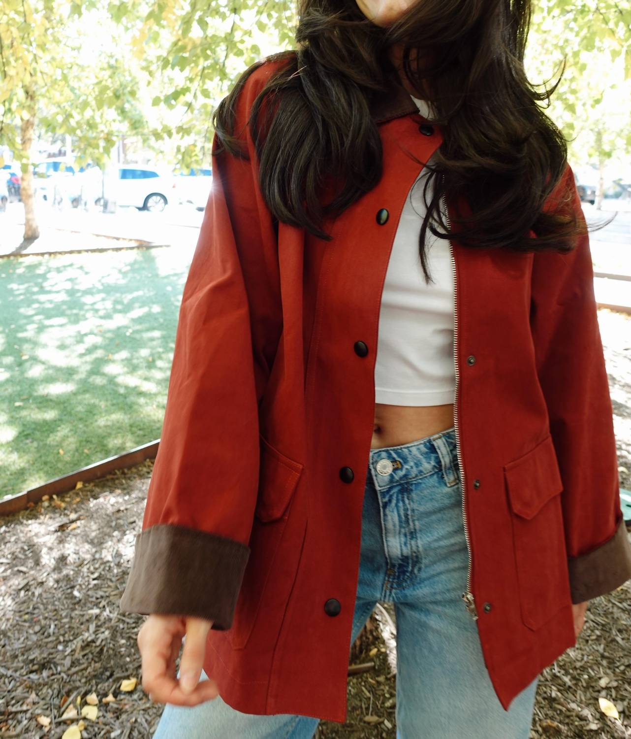 Moon River - Corduroy Detail Barn Jacket