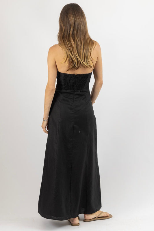 Endless Blu. - Holden V-neck Maxi Dress