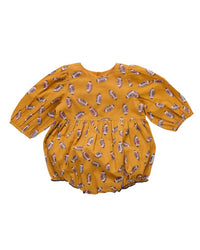 PINK CHICKEN Kid's Brooke Bubble Romper in flying footballs - kids' item