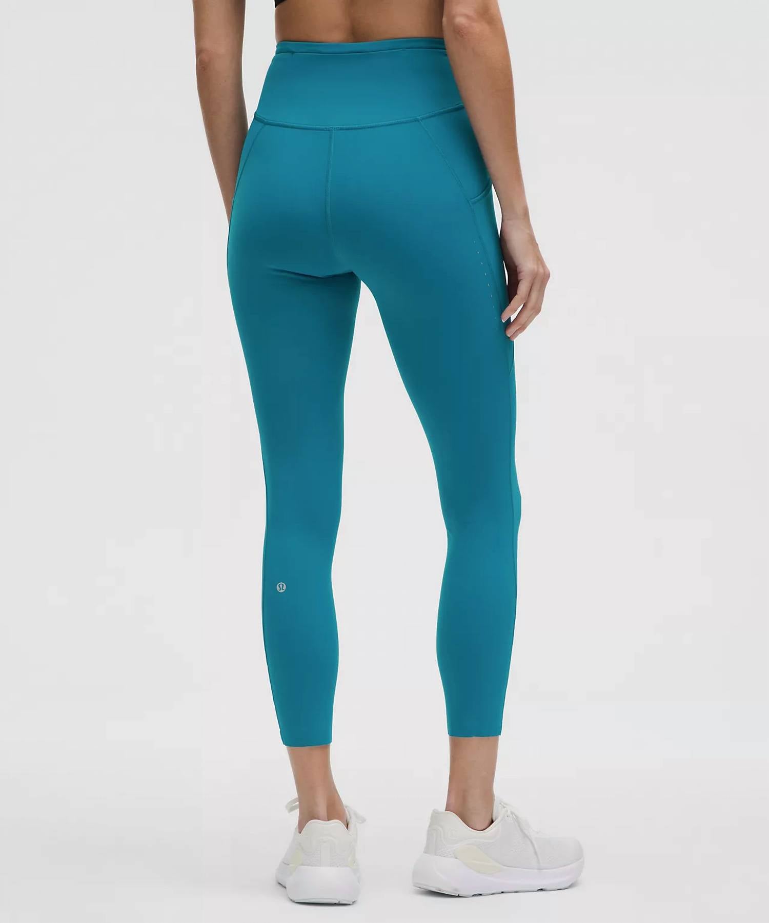 lululemon Fast and Free High Rise Tight in hawaiian blue - women's pants - alternate view