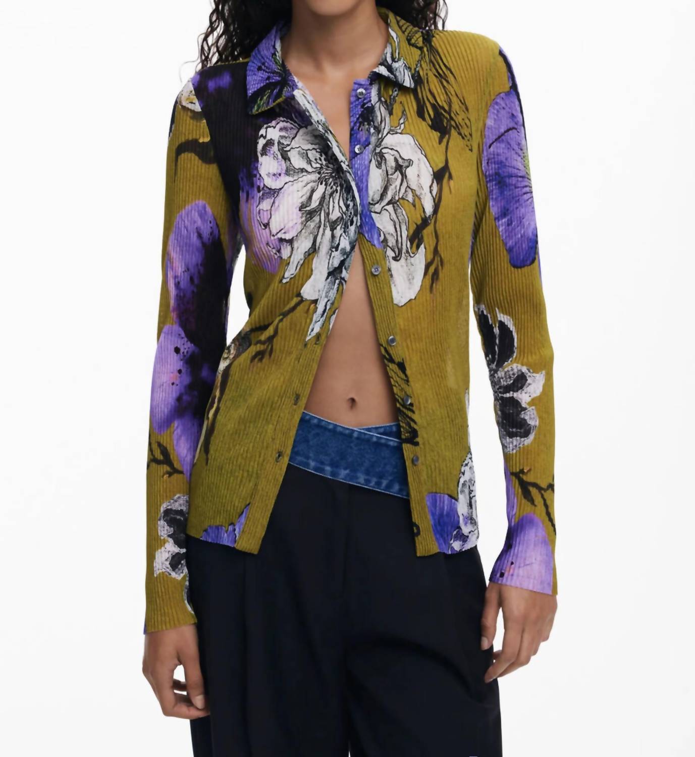 Desigual - Tulleflower Lacroix Pleated Shirt