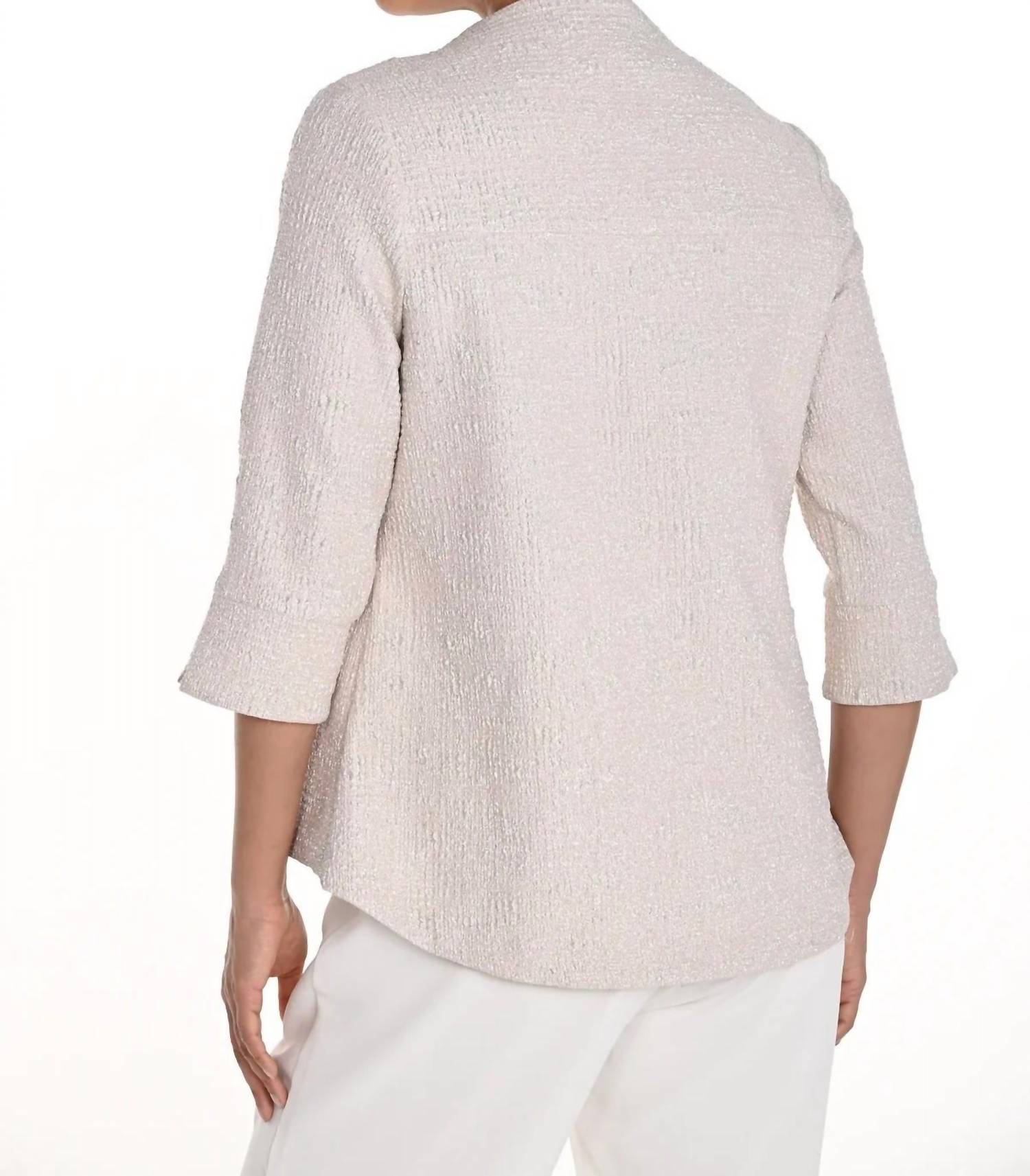 Frank Lyman - Textured Shimmery Swing Jacket