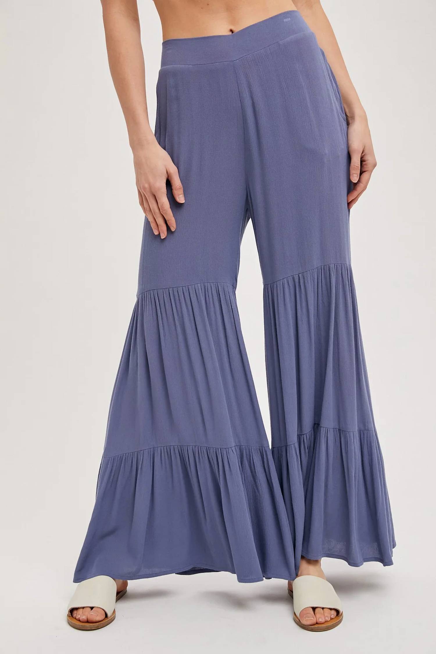 Bluivy - Tiered Wide Leg Pants