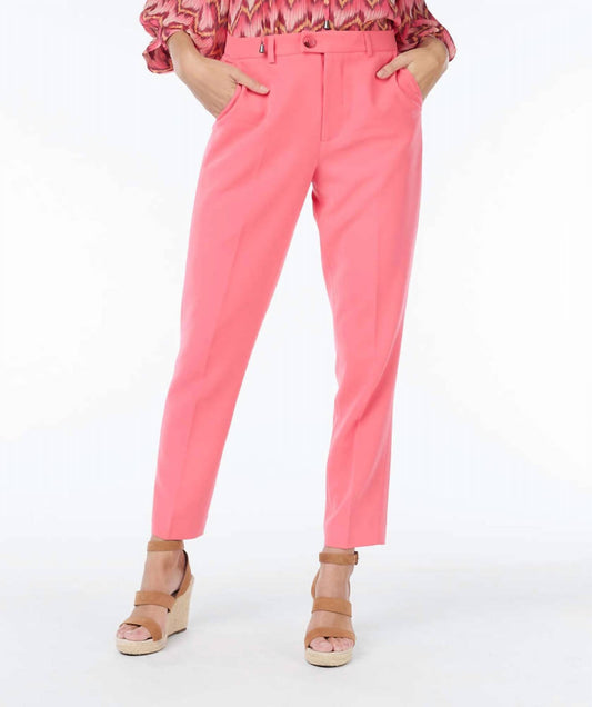 Esqualo - Elastic Waist Solid Poly Gab Pants