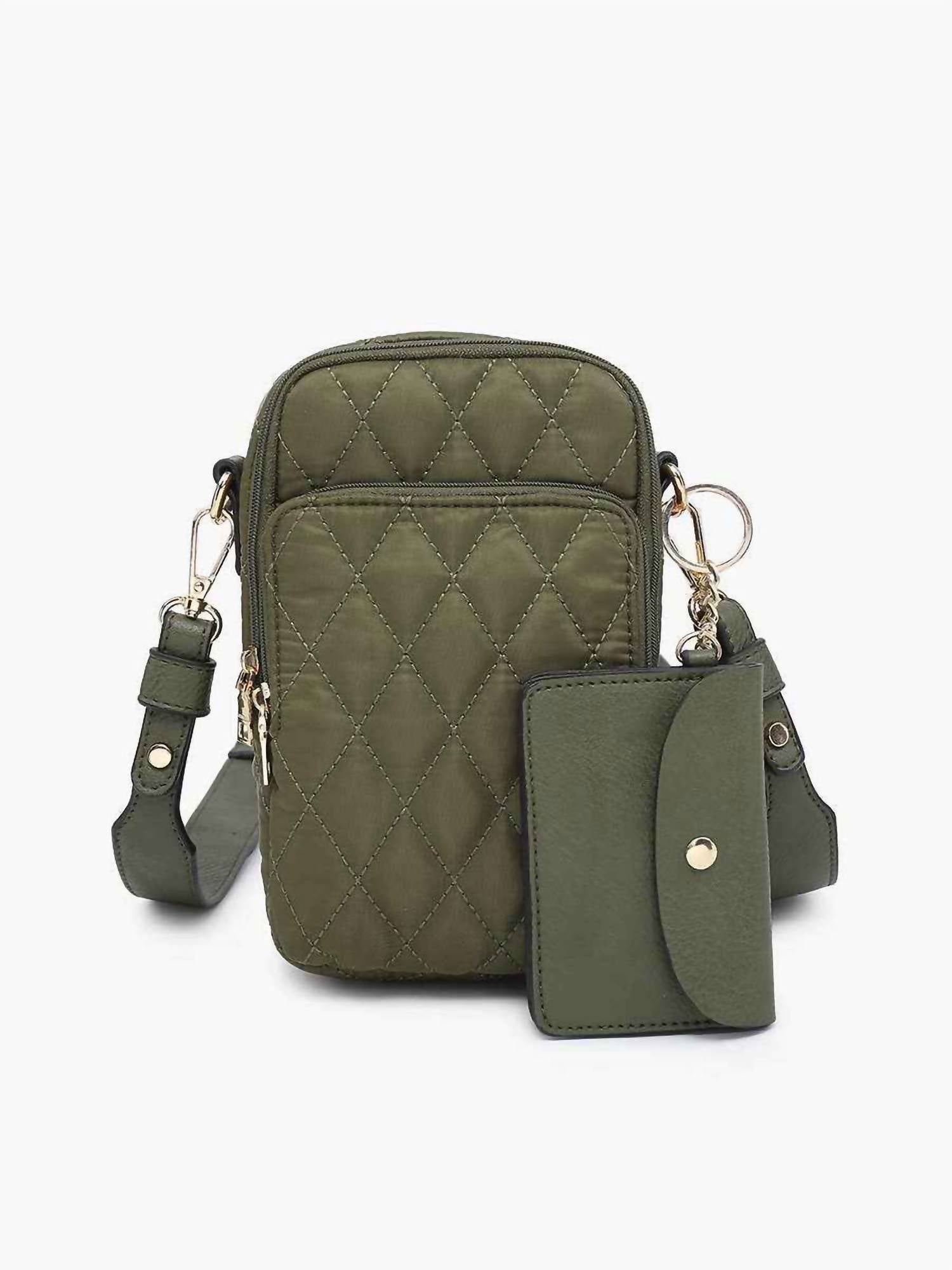 Jen & Co. - Women's Parker Quilted 3 Compartment Crossbody Bag With Pouch