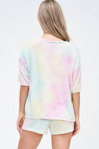 Phil Love - Pastel Tie Dye Shorts Set
