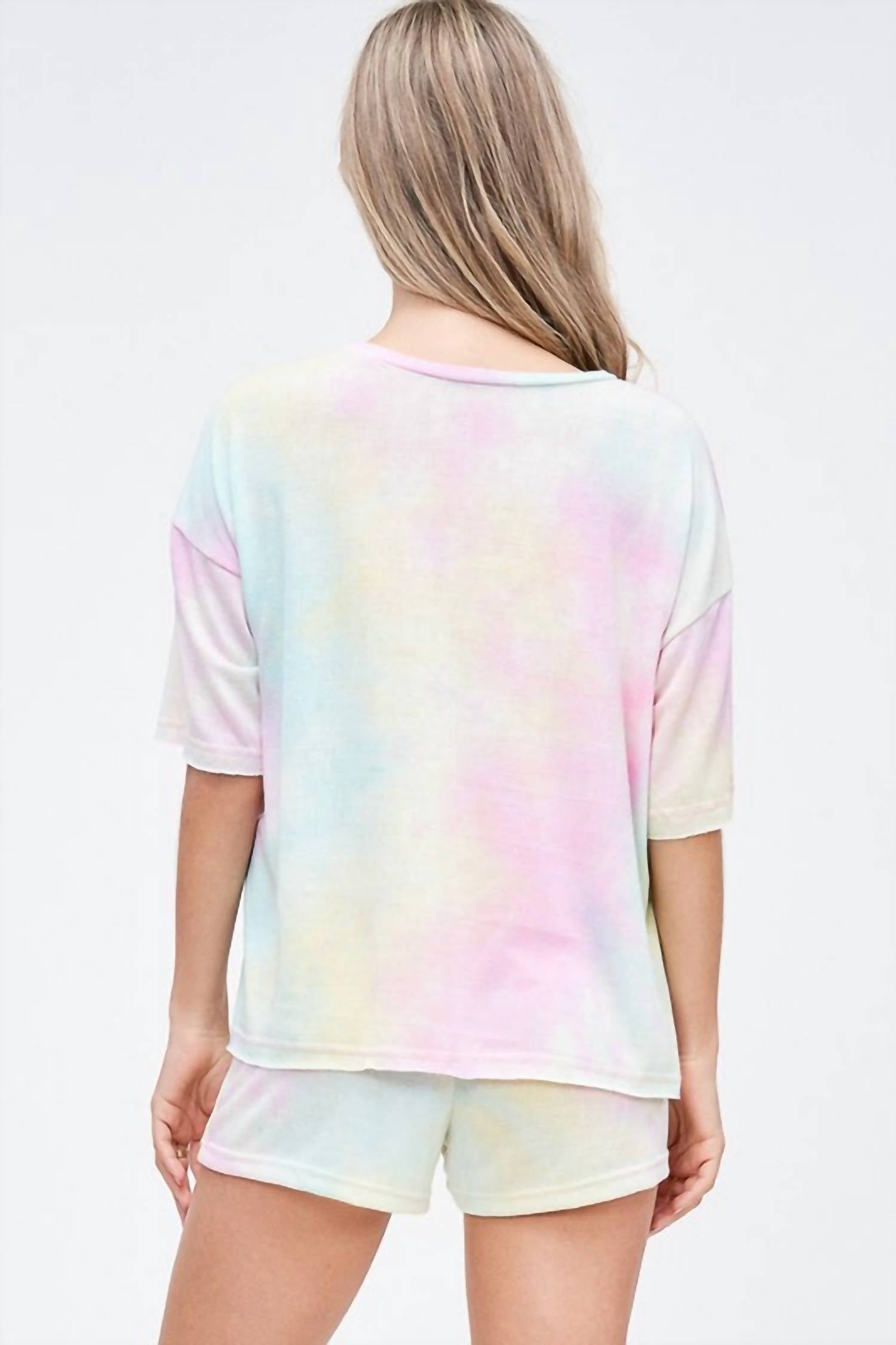 Phil Love - Pastel Tie Dye Shorts Set