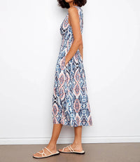 Charlie B - Smocked Waist Printed Dress