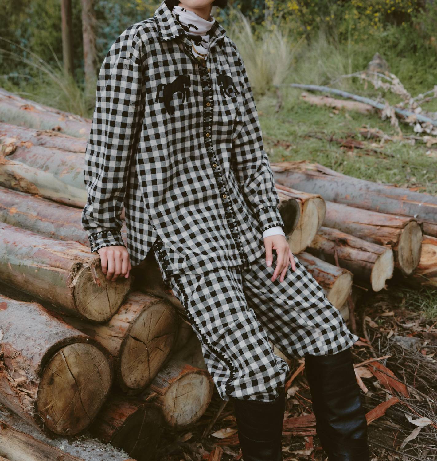 Carolina K - Boyfriend Long Sleeve Button Down Shirt