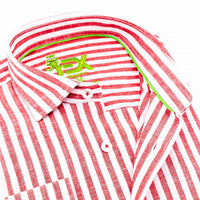 Eight X - Stanford Stripe Frog Linen Shirt
