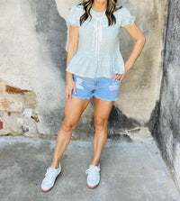 Kori - Rayon Babydoll Top