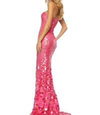 Sherri Hill - Sweetheart Neckline Fitted Sequin Evening Gown