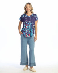 Jess & Jane - Floral Cap Sleeve Top