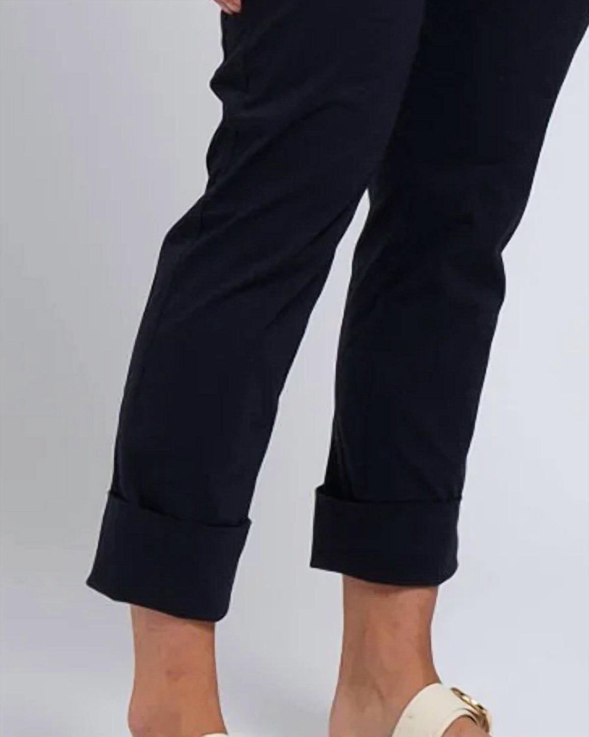 FOIL Sweet Duet 7/8 Trouser Pant in true navy - women's pants - detail view