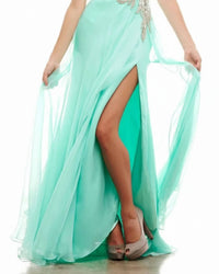 Mac Duggal - Embellished Slit Gown