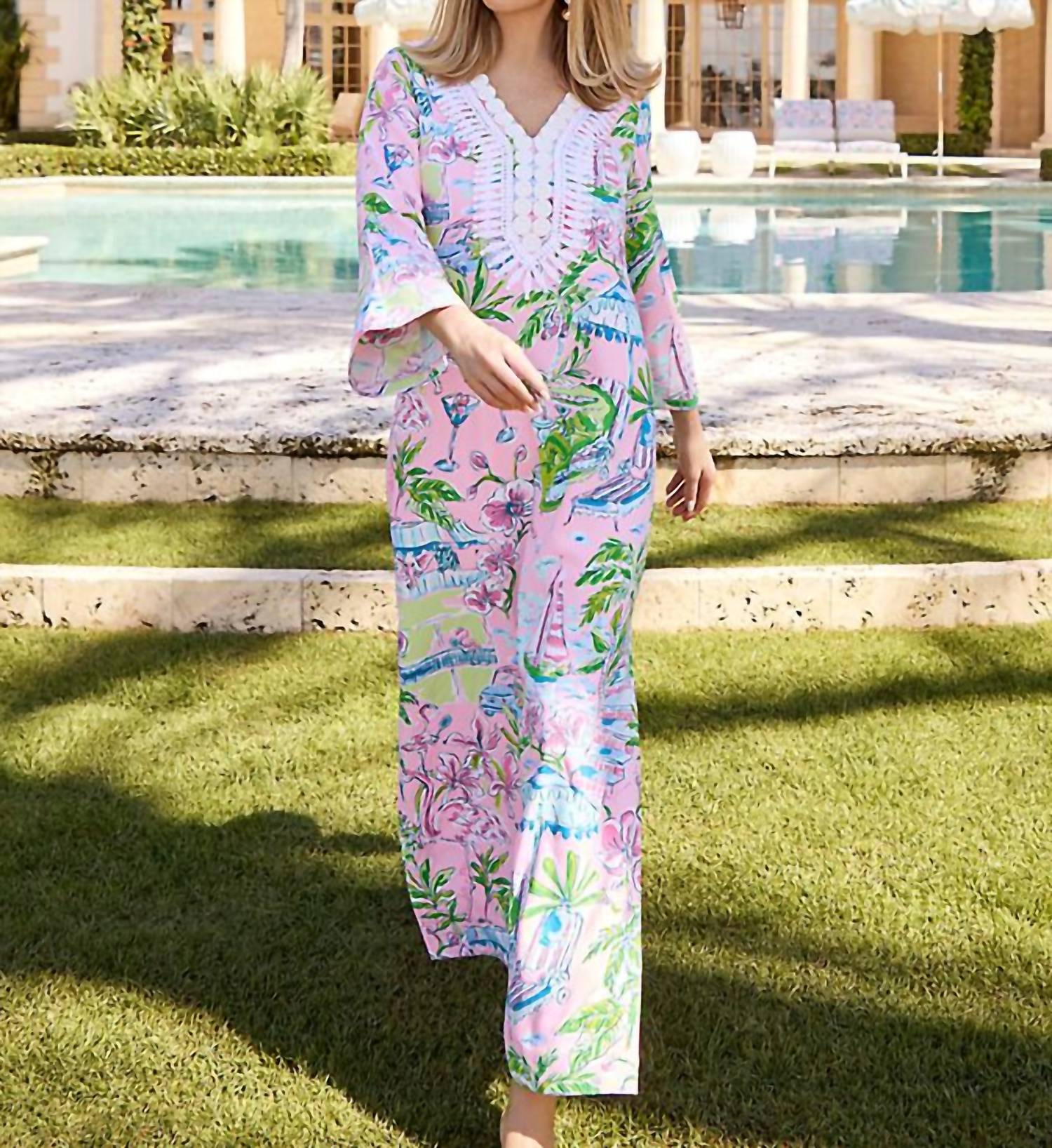 Lilly Pulitzer - Ocleppo V-neck Maxi Caftan Dress