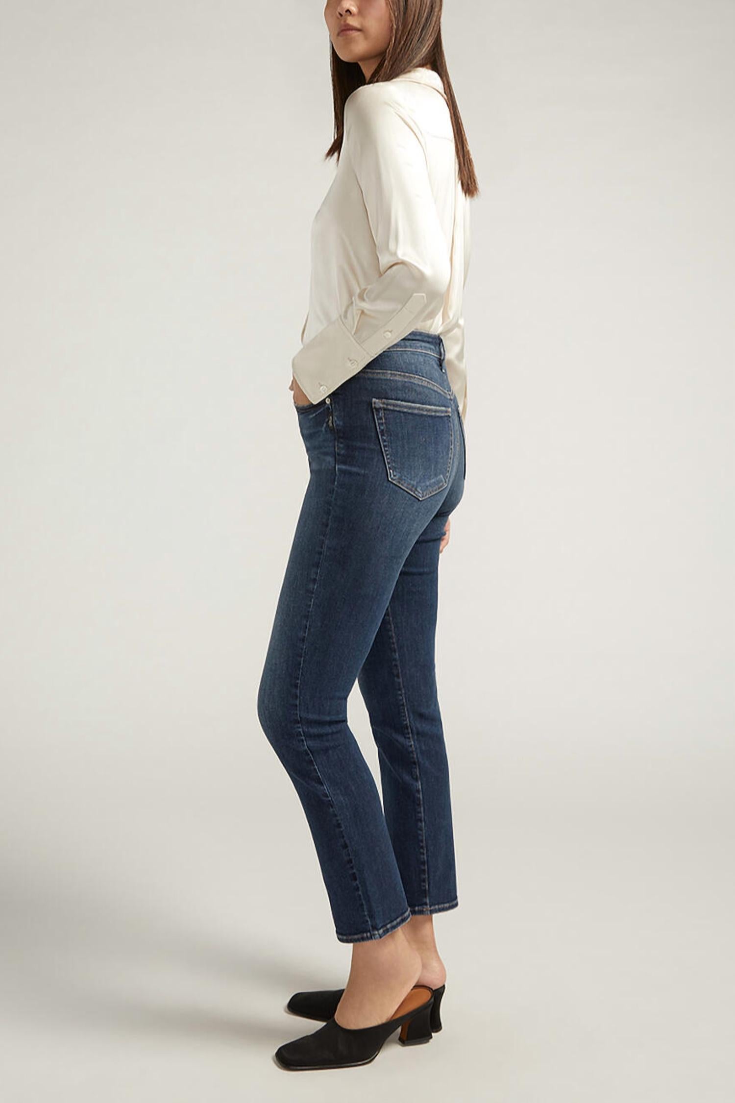 Silver Jeans Co - Isbister High Rise Straight Leg Jean 31" inseam