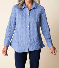 Habitat - Santorini Stripe Selene Shirt Top