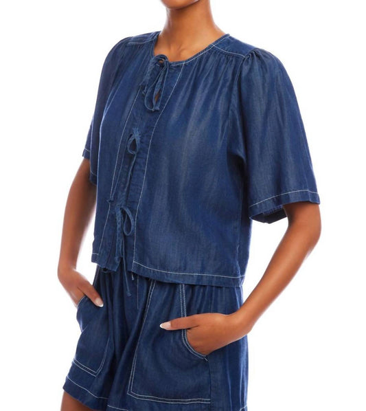 Fifteen Twenty - Nadine Bow Detail Top