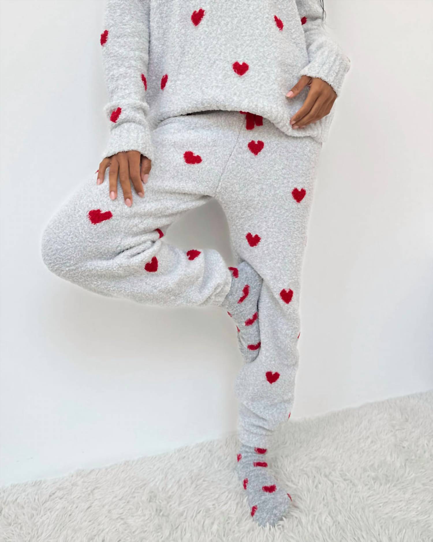 Splendid - Fuzzy Sweater Pajama Set