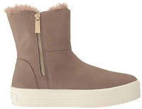 J/SLIDES Women's Henley High Top Sneakers in taupe - women's sneaker - alternate view