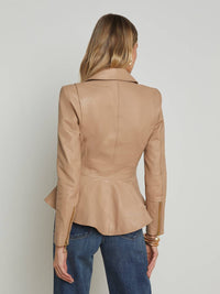 L'Agence - Lyric Peplum Biker Jacket