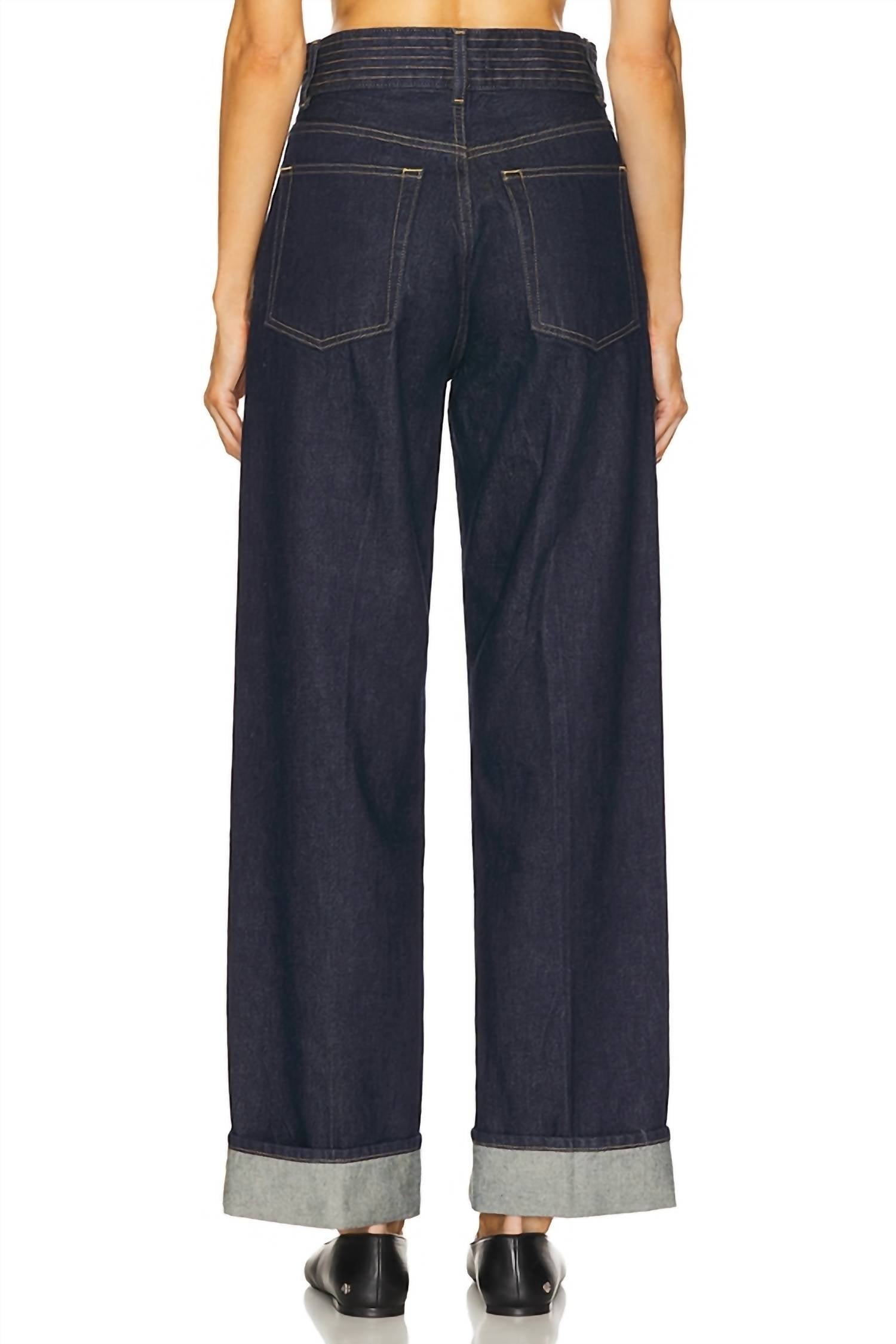 FRAME Trapunto Trouser Jeans in rinse - women's jeans - view 4