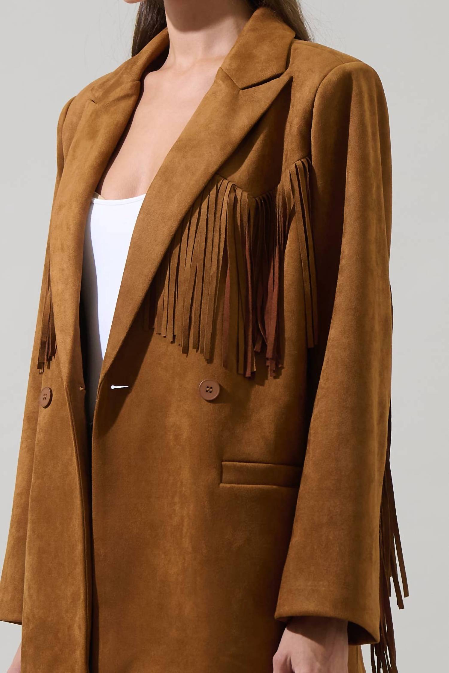 Sugarlips - Rufina Fringe Collared Jacket