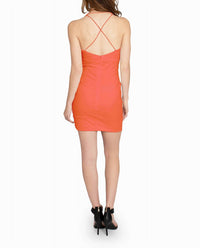 Nicole Miller - Cotton Metal Twist Front Dress