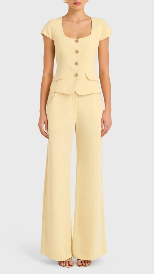 Amanda Uprichard - Kya Short Sleeve Top