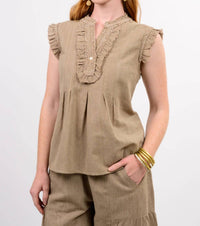 Ivy Jane - Striped Ruffle Top