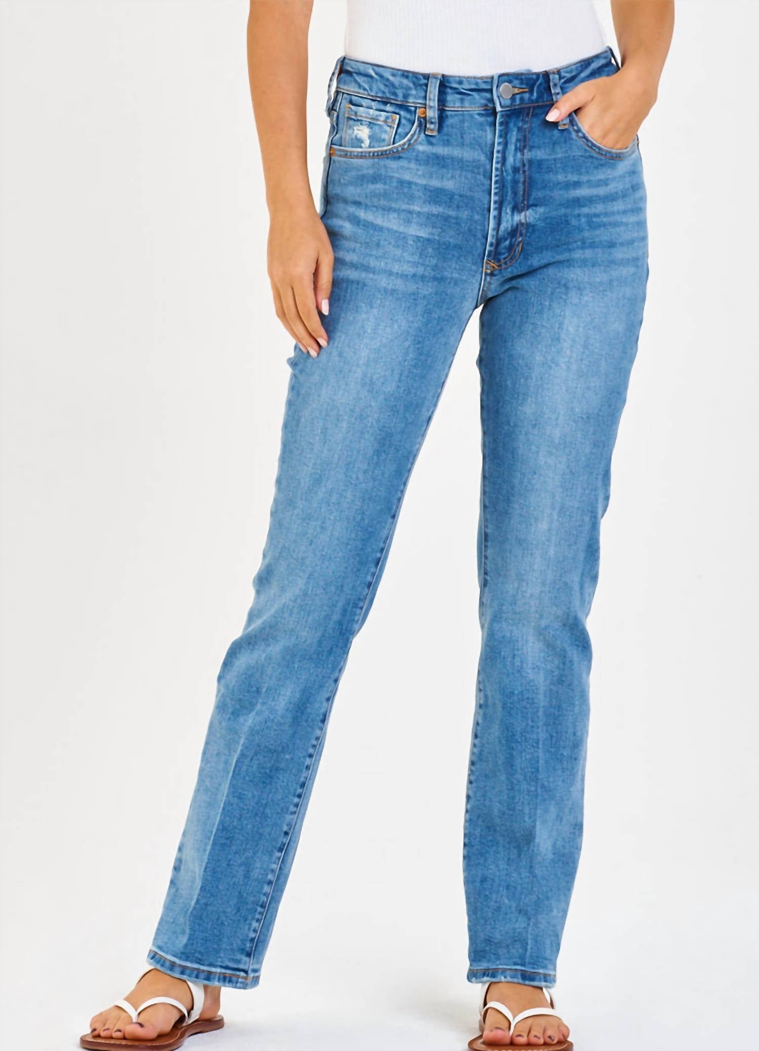 DEAR JOHN DENIM Paris Super High Rise Bootcut Jeans in centerville - women's jeans - view 4