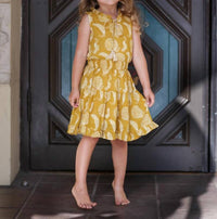Poppet & Fox - Kid's Marrakech Peacock Swing Dress