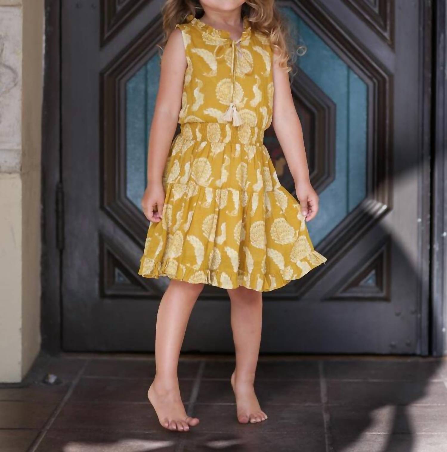 Poppet & Fox - Kid's Marrakech Peacock Swing Dress
