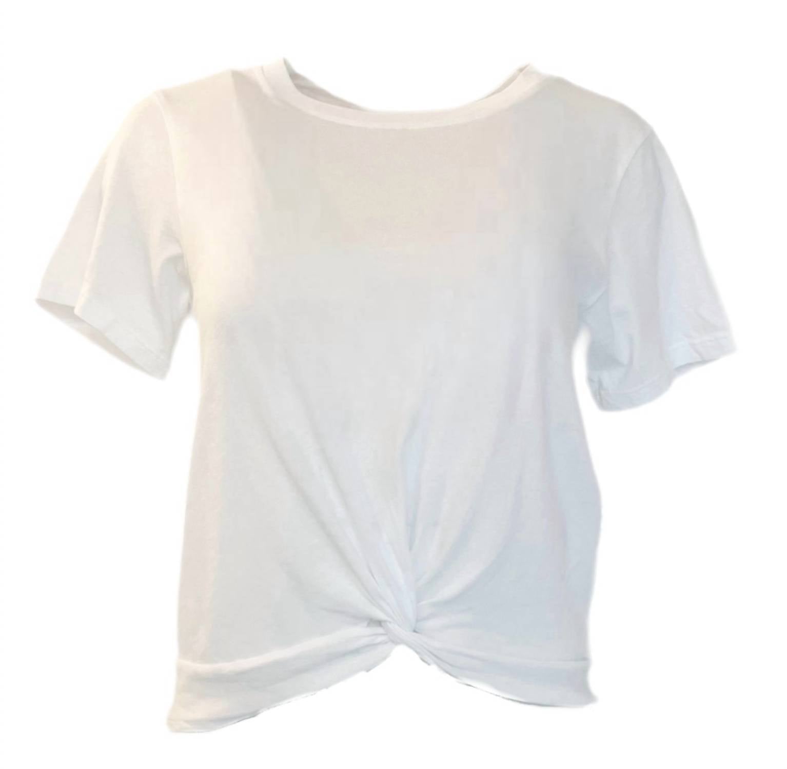 Bobi - Knot Hem Crewneck Tee