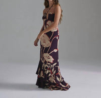 Juan De Dios - Sevillana Crepe Chine Maxi Dress