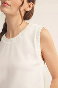 Jodifl Women's Easy Everyday Sleeveless Top in white - women's tank top - view 4