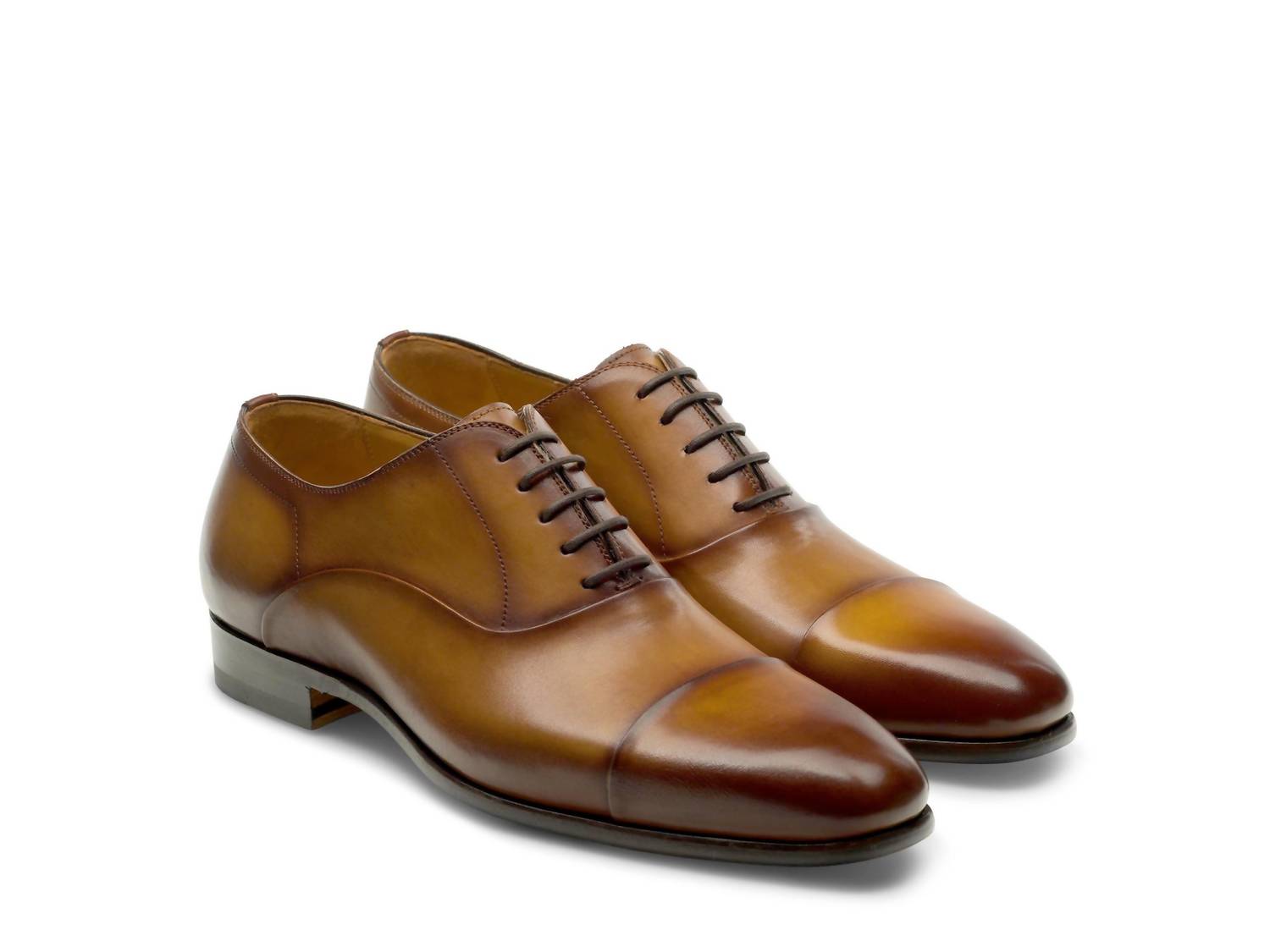 Magnanni Men's Segovia Cap Toe Shoes in curri - men's shoe
