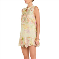Amanda Uprichard Glorianna Dress in endive multi - women's dress - detail view