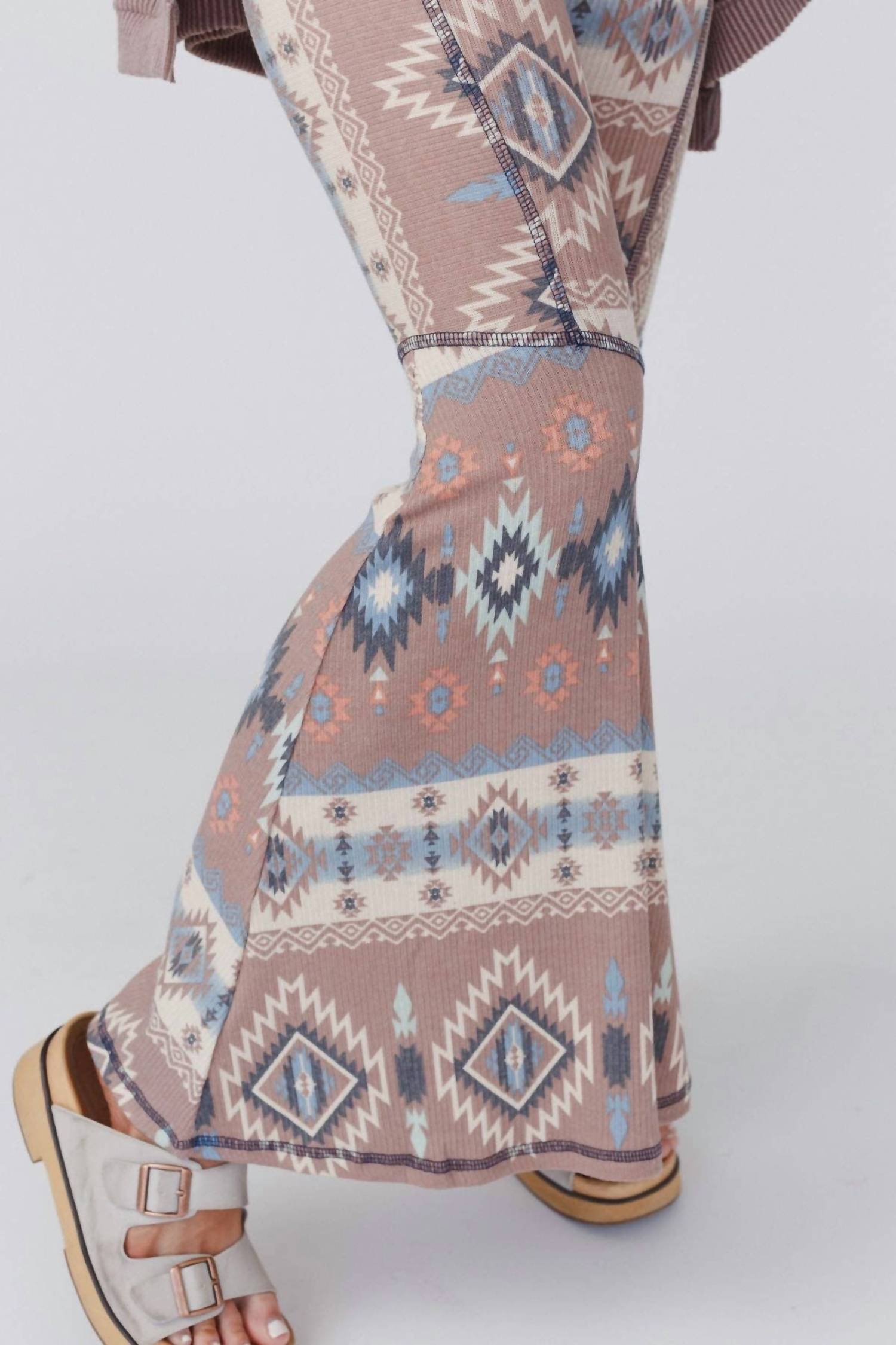 Three Bird Nest - Boho Bliss Ribbed Flare Pants