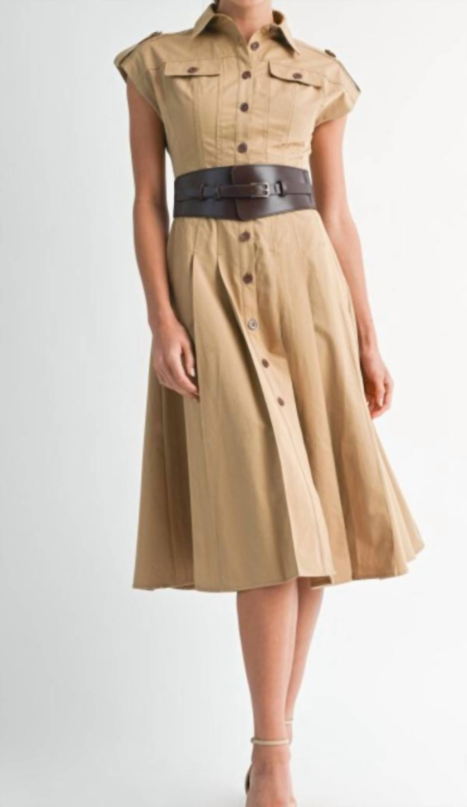 Eb Luxe - Georgia Down Shirt Dress