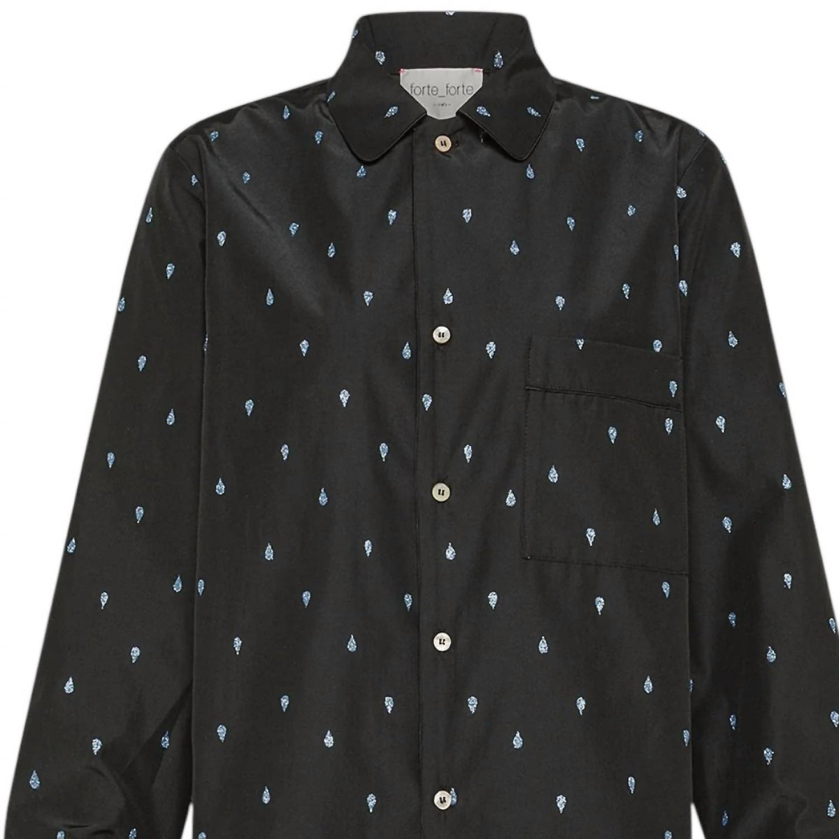 Forte Forte - Women's Glitter Taffeta Pajama Shirt