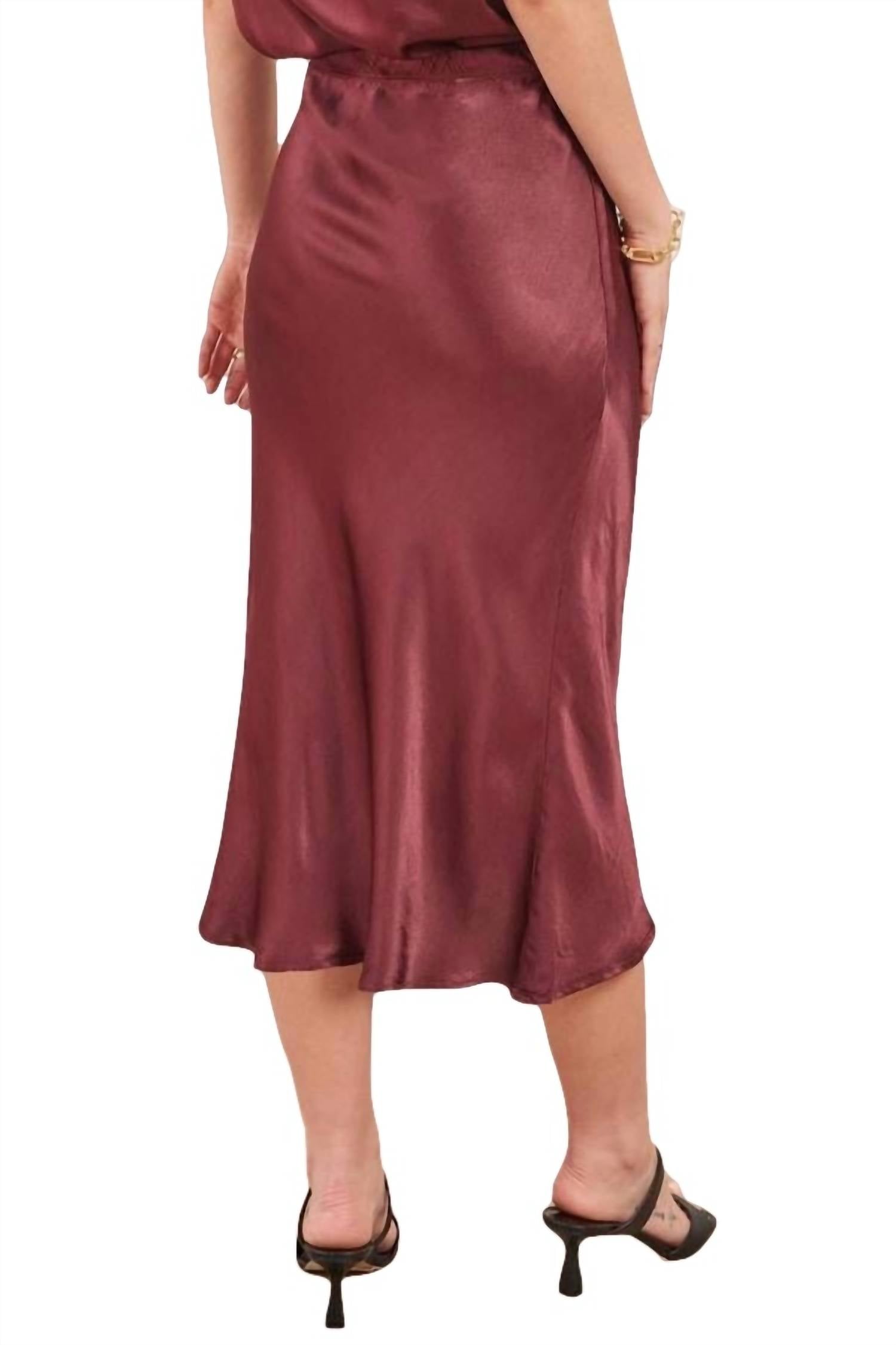 DORIT SILKY SLIP SKIRT