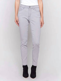 CHARLIE B Skinny Denim Jean in grey - women's jeans