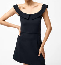 French Connection - Whisper Collar Mini Dress