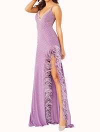 Jovani - Embellished Low Back Party Dress